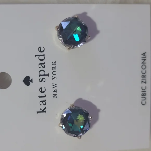 Kate Spade Blue Cubic Zirconia Earrings - Picture 2 of 4